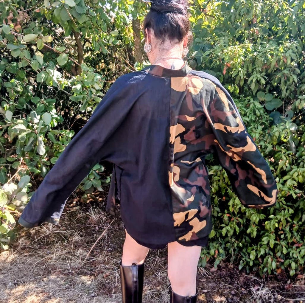 Kimono Bicolore Punk Rock & Camouflage