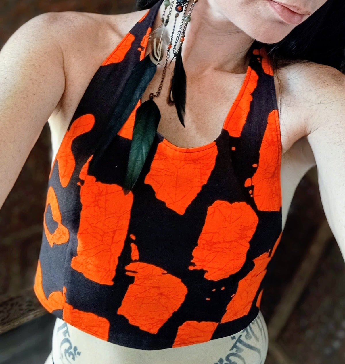 Crop Top Dos Nu Réversible