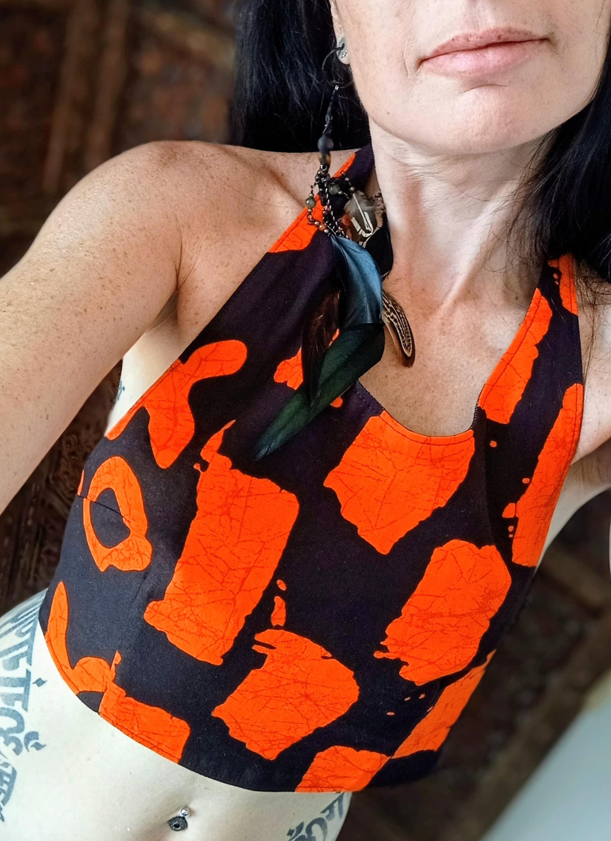 Crop Top Dos Nu Réversible