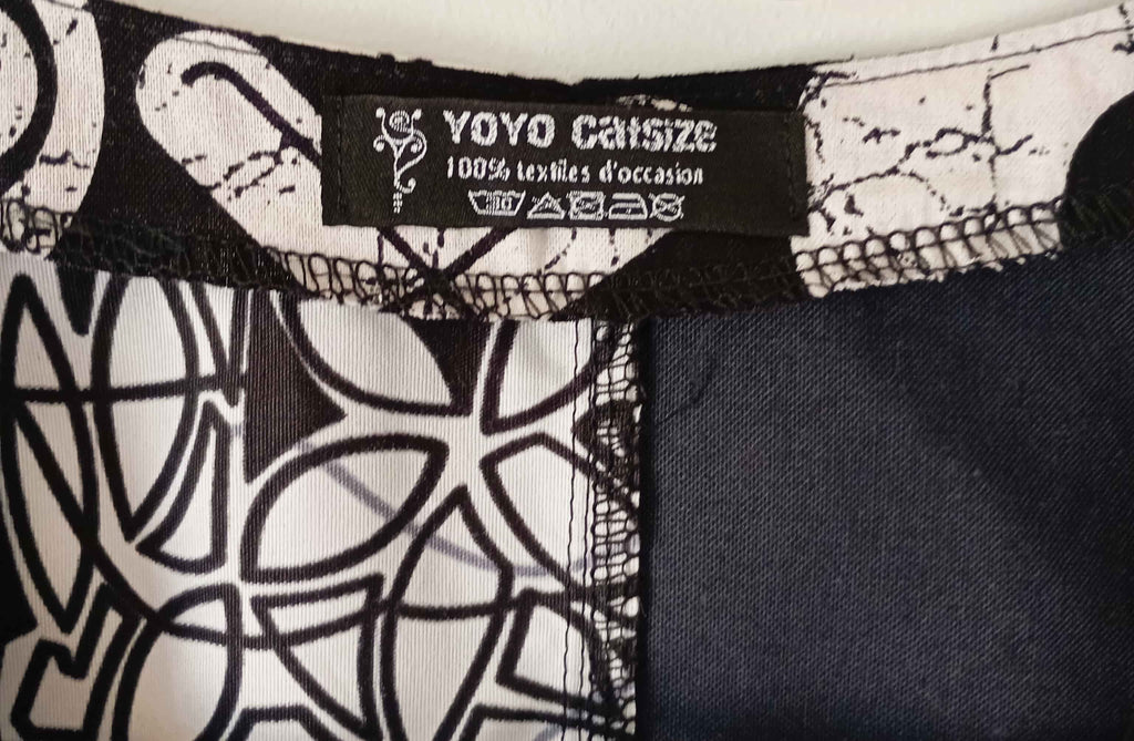 Gilet sans manche Punk Rock velours noir & wax graphique
